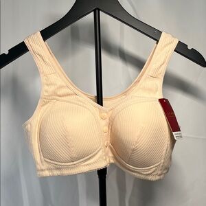 Soft Peach Ribbed Bra